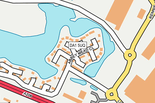 DA1 5UQ map - OS OpenMap – Local (Ordnance Survey)