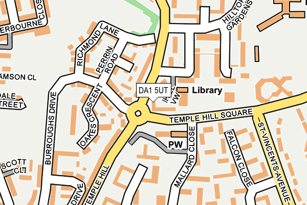 DA1 5UT map - OS OpenMap – Local (Ordnance Survey)