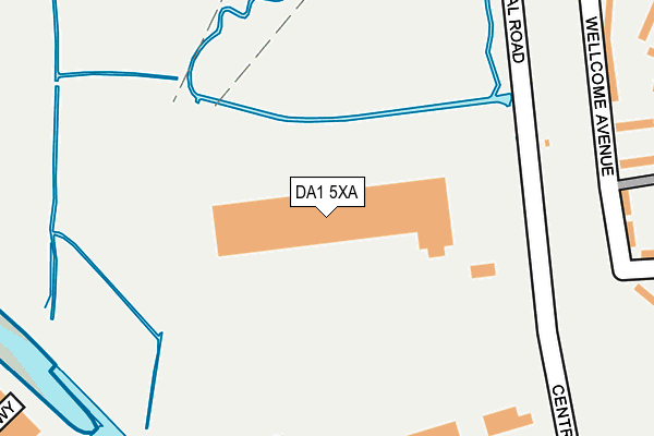 DA1 5XA map - OS OpenMap – Local (Ordnance Survey)