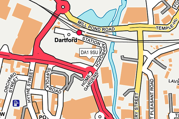 DA1 9SU map - OS OpenMap – Local (Ordnance Survey)