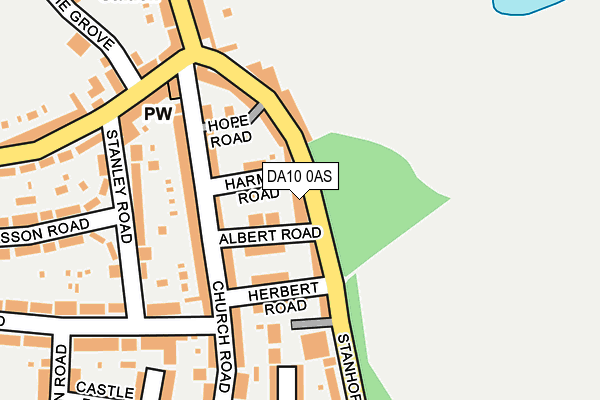 DA10 0AS map - OS OpenMap – Local (Ordnance Survey)