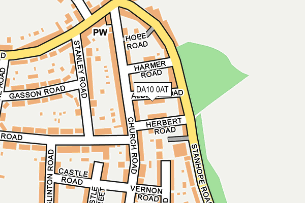 DA10 0AT map - OS OpenMap – Local (Ordnance Survey)