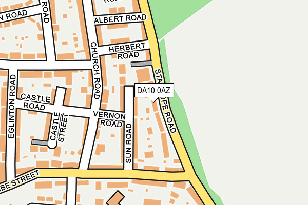 DA10 0AZ map - OS OpenMap – Local (Ordnance Survey)