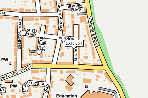 DA10 0BH map - OS OpenMap – Local (Ordnance Survey)