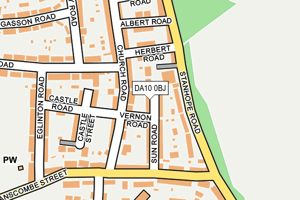 DA10 0BJ map - OS OpenMap – Local (Ordnance Survey)