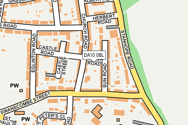 DA10 0BL map - OS OpenMap – Local (Ordnance Survey)