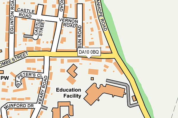 DA10 0BQ map - OS OpenMap – Local (Ordnance Survey)