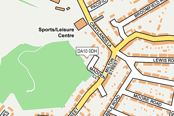 DA10 0DH map - OS OpenMap – Local (Ordnance Survey)