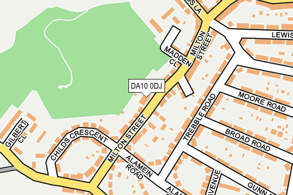 DA10 0DJ map - OS OpenMap – Local (Ordnance Survey)