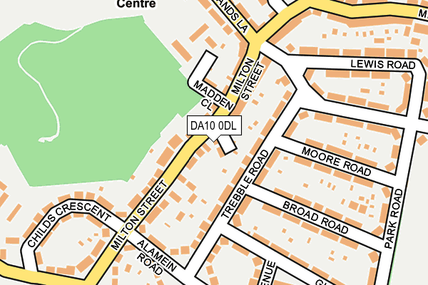 DA10 0DL map - OS OpenMap – Local (Ordnance Survey)