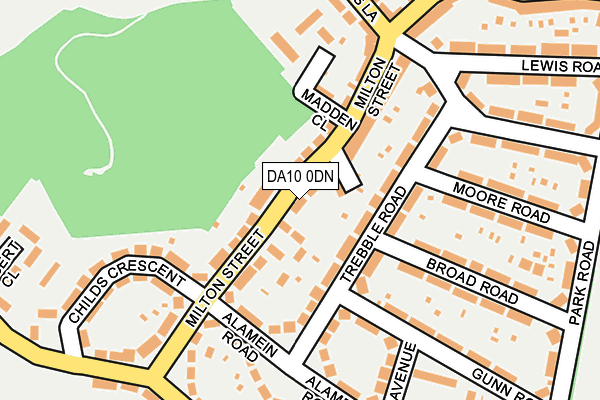 DA10 0DN map - OS OpenMap – Local (Ordnance Survey)