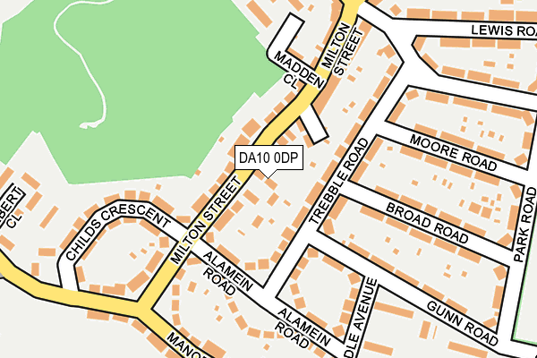 DA10 0DP map - OS OpenMap – Local (Ordnance Survey)