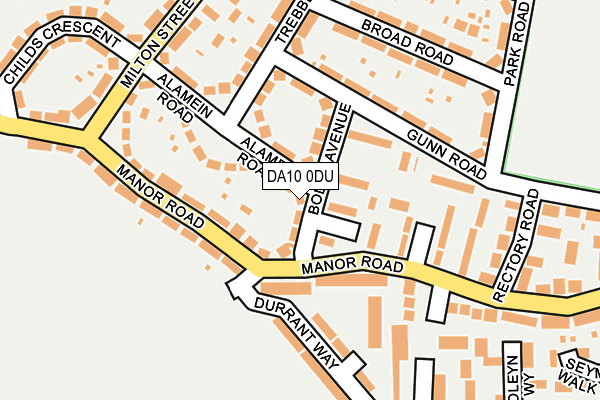 DA10 0DU map - OS OpenMap – Local (Ordnance Survey)