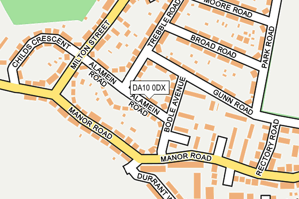 DA10 0DX map - OS OpenMap – Local (Ordnance Survey)