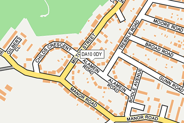 DA10 0DY map - OS OpenMap – Local (Ordnance Survey)
