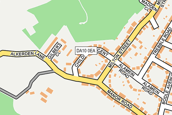 DA10 0EA map - OS OpenMap – Local (Ordnance Survey)