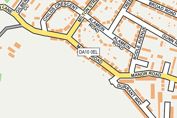 DA10 0EL map - OS OpenMap – Local (Ordnance Survey)