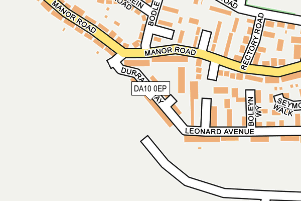 DA10 0EP map - OS OpenMap – Local (Ordnance Survey)