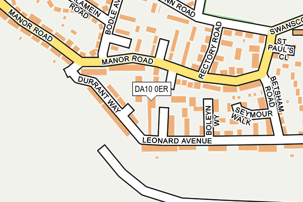 DA10 0ER map - OS OpenMap – Local (Ordnance Survey)