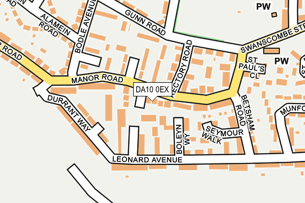 DA10 0EX map - OS OpenMap – Local (Ordnance Survey)