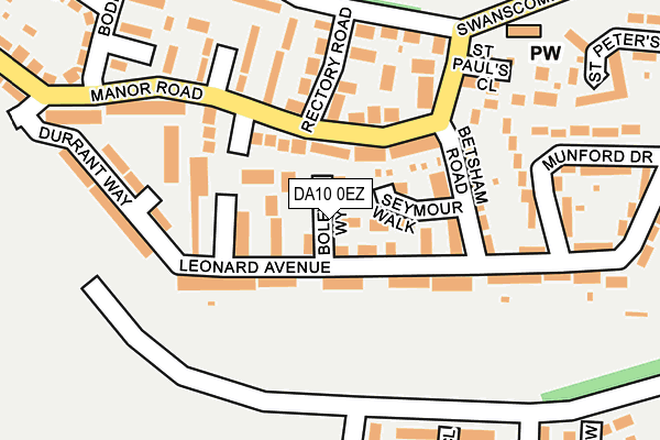 DA10 0EZ map - OS OpenMap – Local (Ordnance Survey)