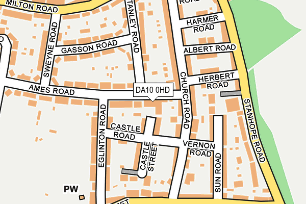 DA10 0HD map - OS OpenMap – Local (Ordnance Survey)