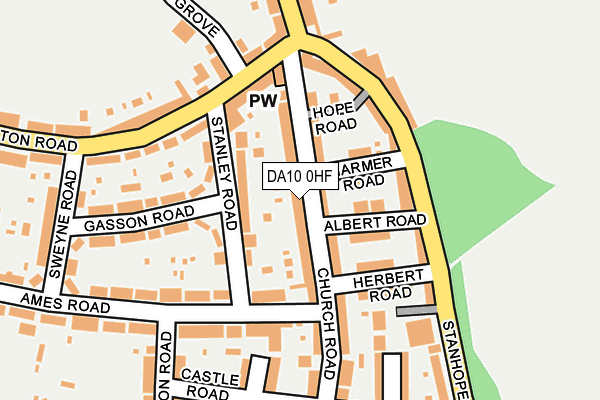 DA10 0HF map - OS OpenMap – Local (Ordnance Survey)