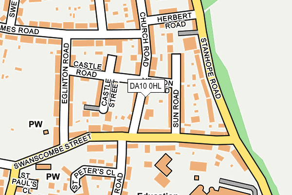 DA10 0HL map - OS OpenMap – Local (Ordnance Survey)