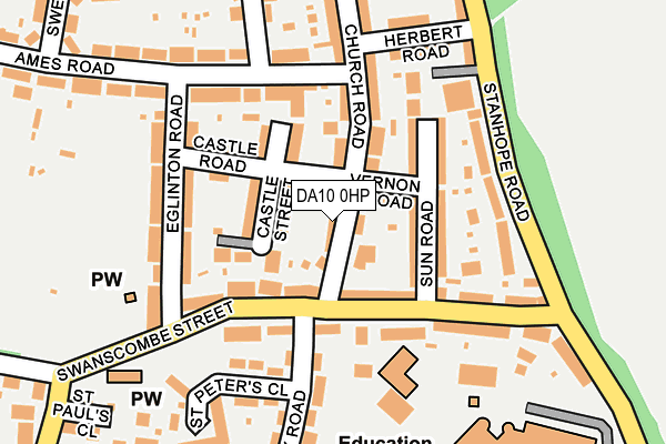 DA10 0HP map - OS OpenMap – Local (Ordnance Survey)