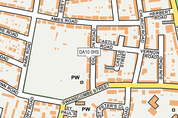 DA10 0HS map - OS OpenMap – Local (Ordnance Survey)