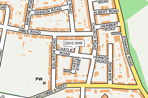 DA10 0HW map - OS OpenMap – Local (Ordnance Survey)