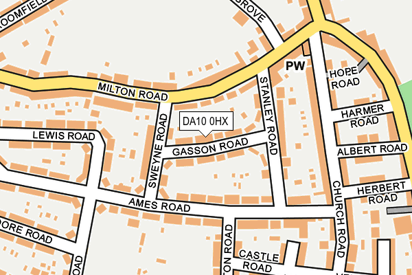 DA10 0HX map - OS OpenMap – Local (Ordnance Survey)