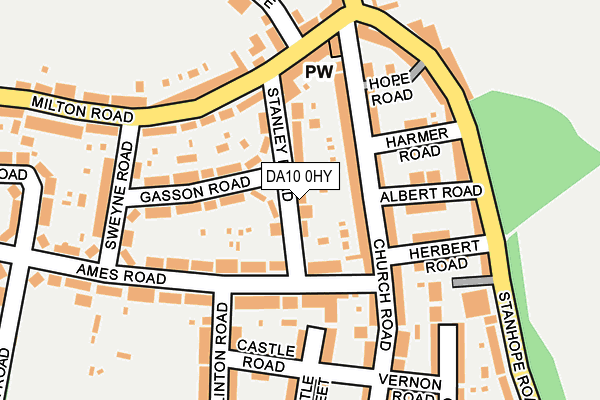 DA10 0HY map - OS OpenMap – Local (Ordnance Survey)