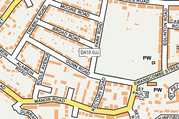 DA10 0JJ map - OS OpenMap – Local (Ordnance Survey)