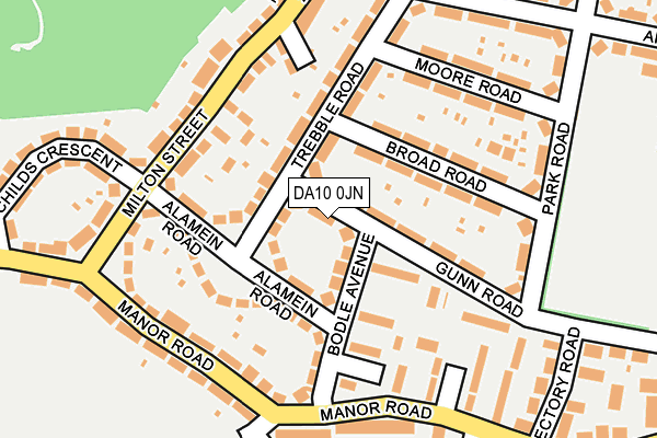 DA10 0JN map - OS OpenMap – Local (Ordnance Survey)