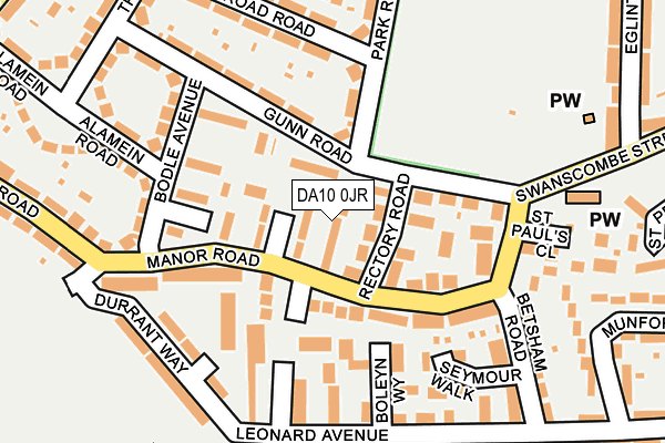 DA10 0JR map - OS OpenMap – Local (Ordnance Survey)