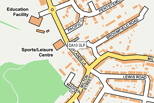 DA10 0LP map - OS OpenMap – Local (Ordnance Survey)