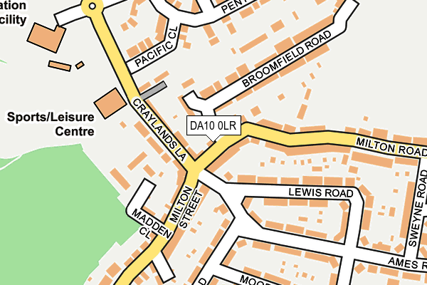 DA10 0LR map - OS OpenMap – Local (Ordnance Survey)