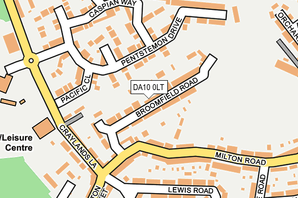 DA10 0LT map - OS OpenMap – Local (Ordnance Survey)