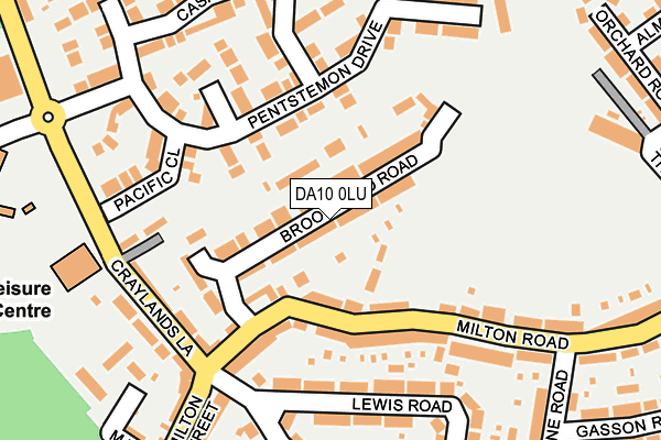 DA10 0LU map - OS OpenMap – Local (Ordnance Survey)