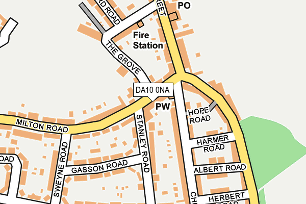 DA10 0NA map - OS OpenMap – Local (Ordnance Survey)