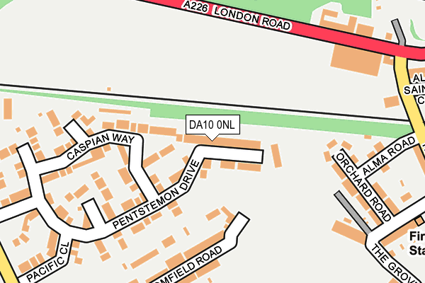 DA10 0NL map - OS OpenMap – Local (Ordnance Survey)