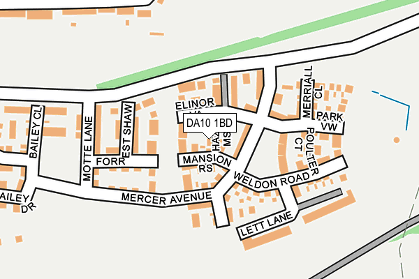 DA10 1BD map - OS OpenMap – Local (Ordnance Survey)