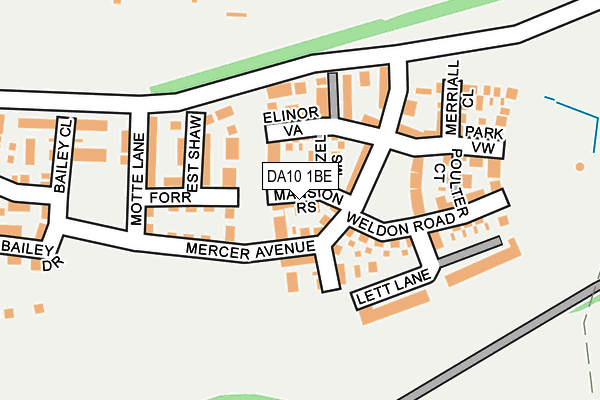 DA10 1BE map - OS OpenMap – Local (Ordnance Survey)