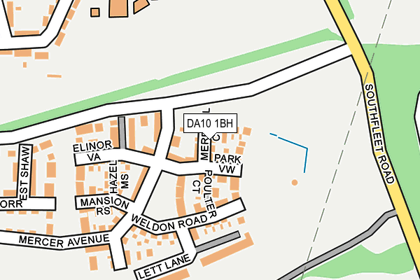 DA10 1BH map - OS OpenMap – Local (Ordnance Survey)