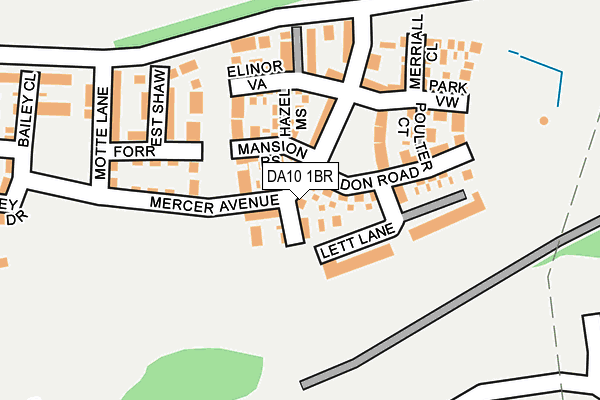 DA10 1BR map - OS OpenMap – Local (Ordnance Survey)