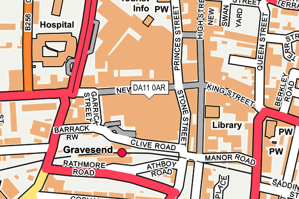 DA11 0AR map - OS OpenMap – Local (Ordnance Survey)