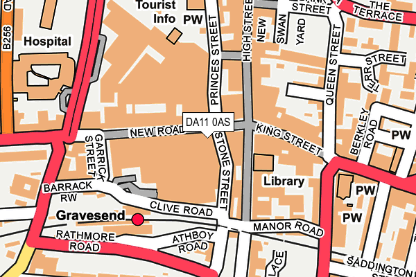 DA11 0AS map - OS OpenMap – Local (Ordnance Survey)