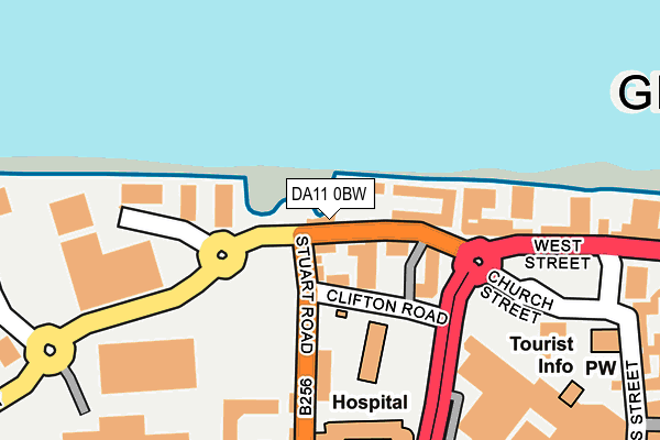 DA11 0BW map - OS OpenMap – Local (Ordnance Survey)