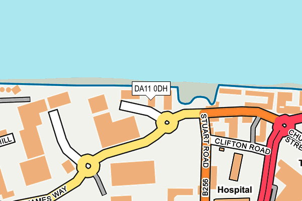 DA11 0DH map - OS OpenMap – Local (Ordnance Survey)
